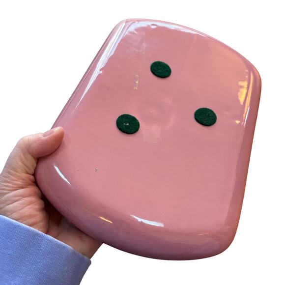 Haeger Floral pink ikebana planter flower pot decorative pottery Macomb IL USA - Picture 5 of 7